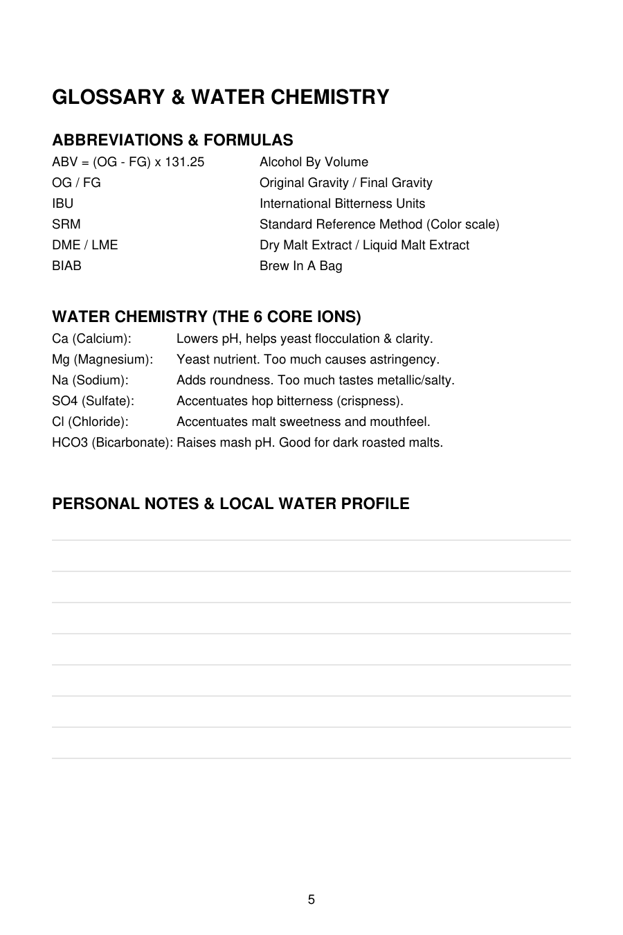 Glossary and Cheat Sheet Preview